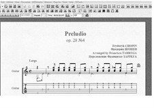 No.4 in E Minor: For guitar (with tablature) by Frédéric Chopin