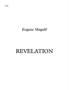 Revelation: For viola and chamber orchestra – solo part by Eugene Magalif