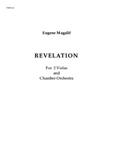 Revelation: For two violas and chamber orchestra – score by Eugene Magalif