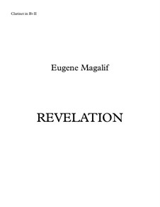 Revelation: For two violas and chamber orchestra – clarinet II part by Eugene Magalif