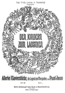 Den Kindern zum Lauschen, Op.38: Den Kindern zum Lauschen by Paul Juon