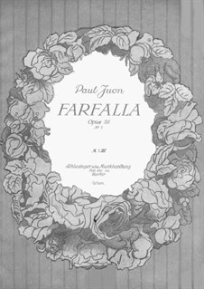 Farfalla, Op.58 No.1: Farfalla by Paul Juon