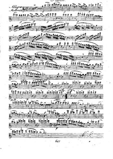 Quintet for Flute and Strings in C Major, Op.58: parte flauta by Franz Krommer