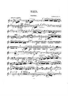 Grand Piano Trio, Op.76: parte do violino by Friedrich Wilhelm Kücken