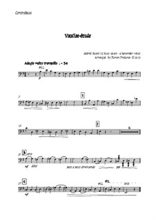 Vocalise-étude: For oboe, two violins, cello and double bass – double bass part by Gabriel Fauré