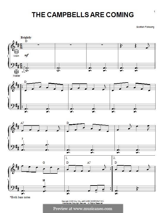 The Campbells are Coming: para acordeão by folklore