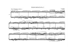 Piano sonata No.5 'la grande sonate à la lumière de mon coeur', MVWV 633: Piano sonata No.5 'la grande sonate à la lumière de mon coeur' by Maurice Verheul