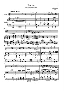 3 Songs for Oboe & Piano: 3 Songs for Oboe & Piano by Saeed AlSuri