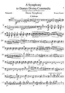 Dante Symphony, S.109: parte violoncelo by Franz Liszt