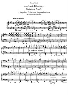 Troisième année, S.163: set completo by Franz Liszt