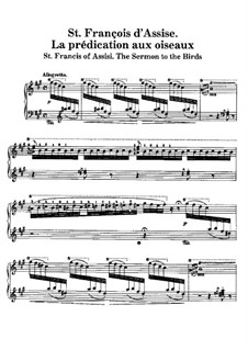 Two Legends, S.175: No.1 St. François d'Assise. La prédication aux oiseaux by Franz Liszt