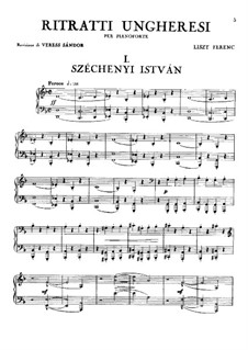 Ritratti Ungeheresi (Historical Hungarian Portraits), S.205: Ritratti Ungeheresi (Historical Hungarian Portraits) by Franz Liszt