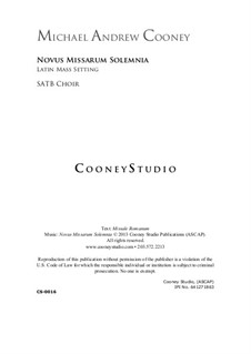 Novus Missarum Solemnia: Novus Missarum Solemnia by Michael Cooney