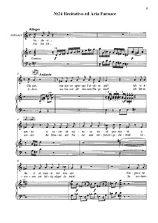 No.24 Recitativo ed Aria Farnace 'Vadasi ... Oh Ciel': No.24 Recitativo ed Aria Farnace 'Vadasi ... Oh Ciel' by Wolfgang Amadeus Mozart