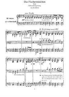 No.10 Das Fischermädchen (The Fisher-Maiden): Para Piano, S.560 No.2 by Franz Schubert