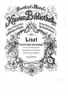 Symphonic Poem No.1 'Ce qu'on entend sur la montagne' for Orchestra, S.95: versão para piano by Franz Liszt