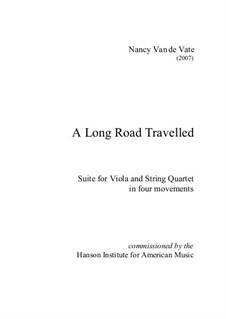A Long Road Travelled: For string quintet – score by Nancy Van de Vate