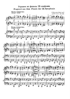 Movement IV: dois pianos de quatro mãos by Ludwig van Beethoven