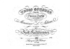 Three Piano Sonatas, Op.1: Sonata No.2 by Friedrich Kalkbrenner