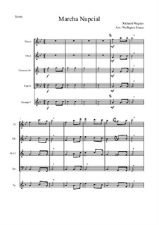 Bridal Chorus: For wind quintet by Richard Wagner