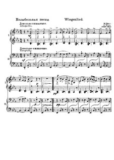 Lullaby for Piano Four Hands: Lullaby for Piano Four Hands by Georges Bizet