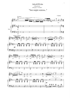 I puritani (The Puritans): Son vergin vezzosa, for voice and piano by Vincenzo Bellini
