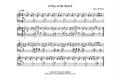 A Day at the Beach: A Day at the Beach by April J. Hamilton