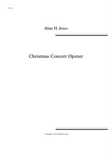 Christmas Concert Opener: para orquetra by Allan Herbie Jones