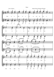 Gloria, Op.22 Nr.17: Gloria by Werner Schneider-Wiegand