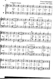 Heilig, heilig, D.872 No.5: para coro misto by Franz Schubert