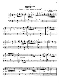 Minuets, Op.37: Minuet No.4 by James Hook