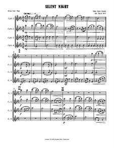 Ensemble version: For four flutes by Franz Xaver Gruber