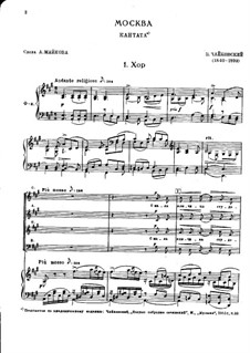 Moscow, TH 69: No.1 Chorus by Pyotr Tchaikovsky