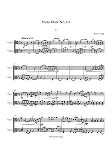 Viola Duet No.10: Viola Duet No.10 by Jordan Grigg