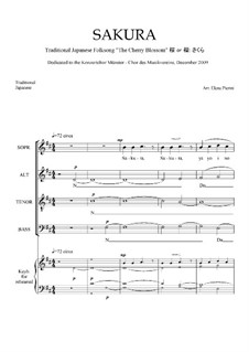 Sakura (Cherry Blossom): SATB by folklore
