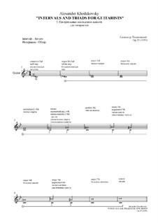 Intervals and Triads, Op.29 No.1: Intervals and Triads by Alexander Khodakovsky