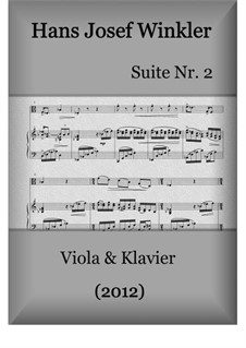 Suite No.2 with three dances: Duo with viola by Hans Josef Winkler