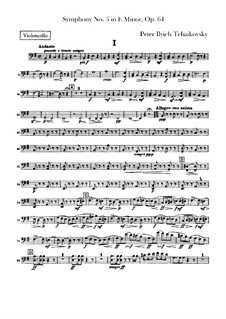 Complete Movements: Parte Violoncelo by Pyotr Tchaikovsky