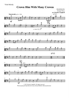 Crown Him with Many Crowns: For viola solo with piano accompaniment by George Job Elvey