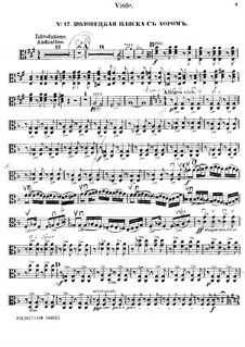 Polovtsian Dances: parte viola by Alexander Borodin