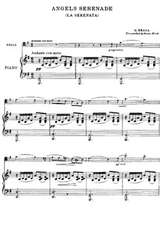 Angel's Serenade (Légende Valaque): para Violoncelo e piano by Gaetano Braga