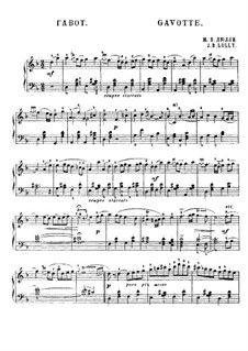 Gavotte in D Minor: Para Piano by Jean-Baptiste Lully