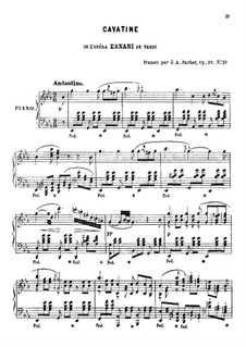 Transcriptions, Op.36: No.10 Cavatine de l'Opéra 'Ernani' de Verdi by Josef Adalbert Pacher