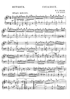Courante: arranjo para piano by Jean-Baptiste Lully