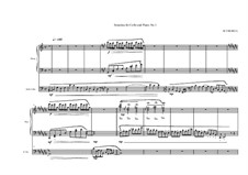 2 Sonatinas for Cello and Piano: Sonatina No.1, MVWV 495 by Maurice Verheul