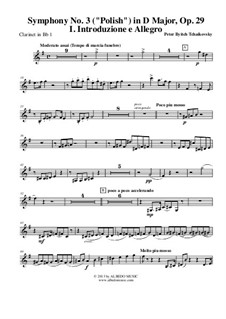 Movement I: Clarinete em Bb 1 (parte transposta) by Pyotr Tchaikovsky
