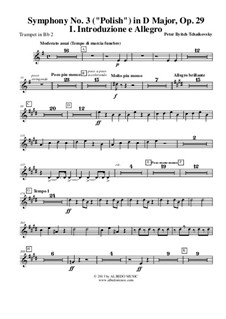 Movement I: Trompete em Bb 2 (parte transposta) by Pyotr Tchaikovsky
