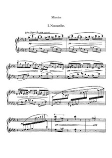 Miroirs. Suite for Piano, M.43: For a single performer by Maurice Ravel