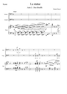 La statue (The Statue): Duo Bouffe by Ernest Reyer