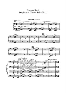 Daphnis et Chloé. Suite No.1, M.57a: parte violoncelo by Maurice Ravel